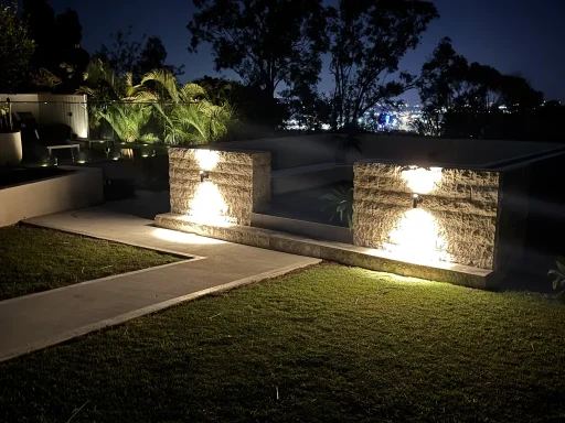 Fire pit at night
